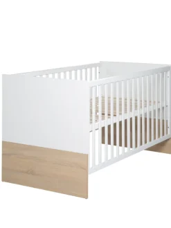 Babyzimmer Set Gabriella 2-tlg. Bicolor mit Babybett & Kommode