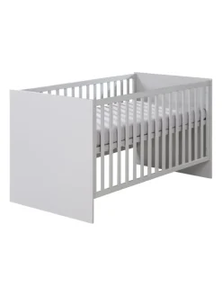 Babyzimmer Set Lea 2-tlg. Holz Beige/Grau mit Bett & Kommode