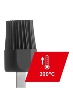 Backpinsel "Classic Line" in Anthrazit/ Silber - (L)20 cm