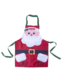 Backschürze "Santa Claus" in Rot/ Weiß - (L)58 x (B)45 cm