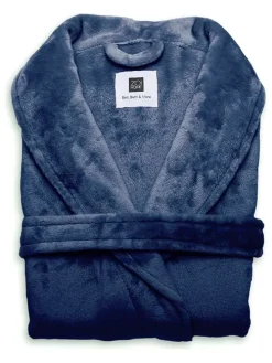 Bademantel "Cara" in Indigo Blau