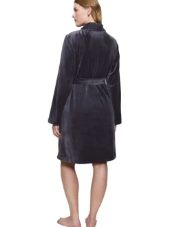 Bademantel in Anthrazit