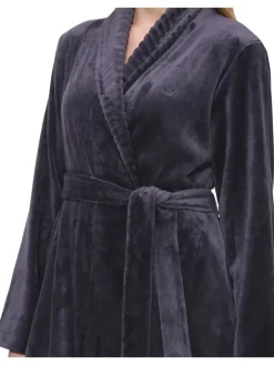 Bademantel in Anthrazit