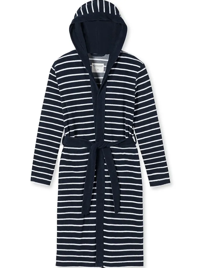 Bademantel in Dunkelblau