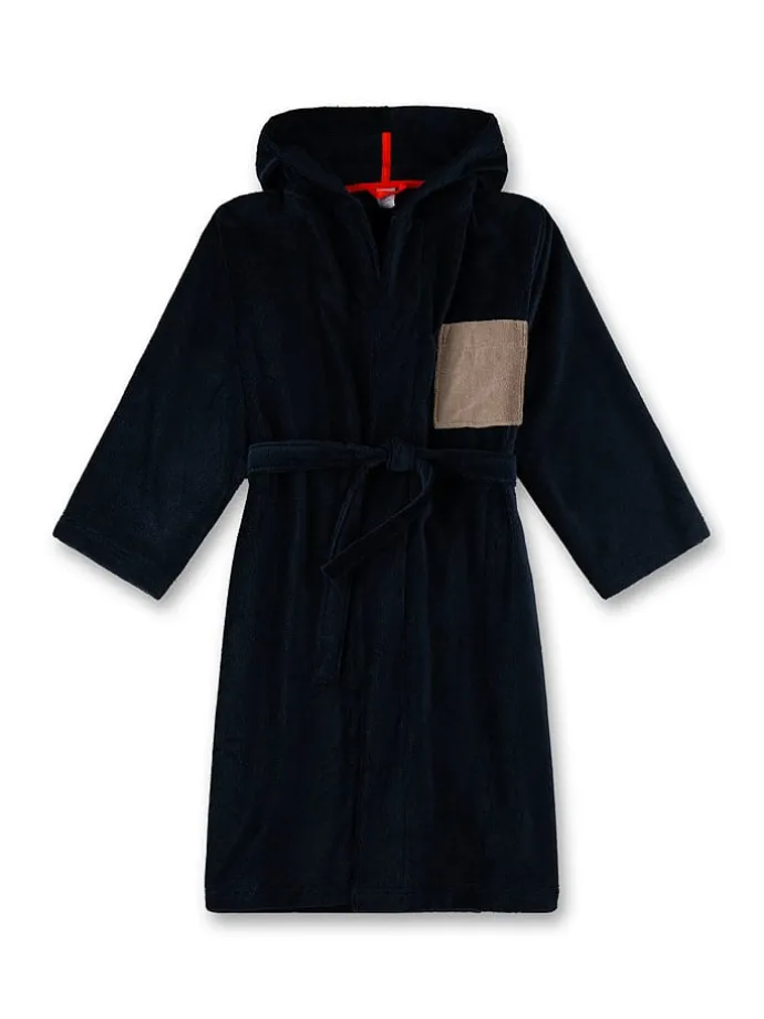 Bademantel in Dunkelblau