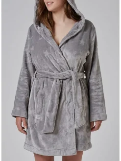 Bademantel in Grau