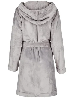 Bademantel in Grau