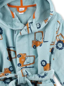 Bademantel in Hellblau