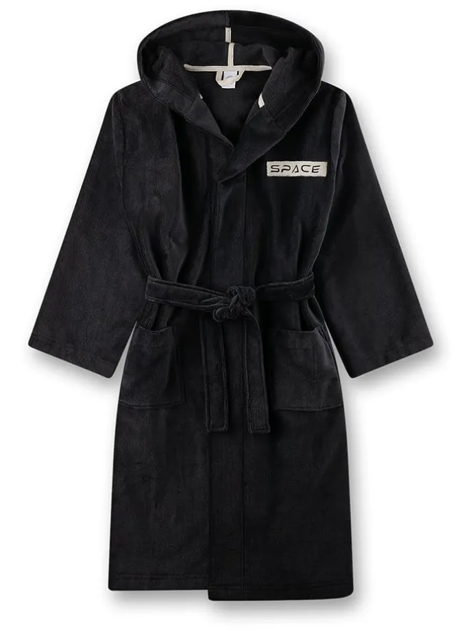 Bademantel in Schwarz