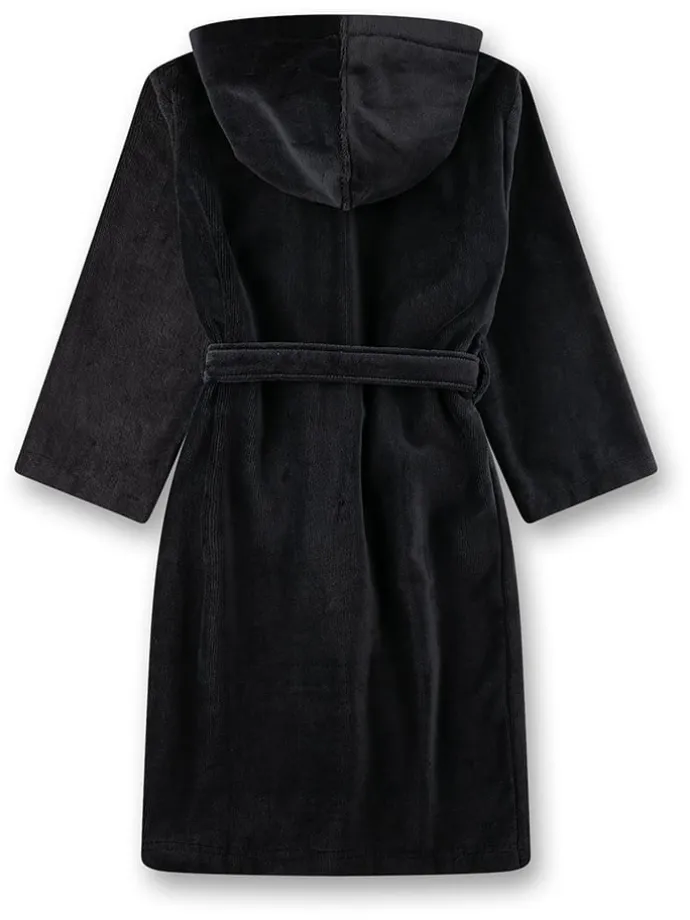 Bademantel in Schwarz