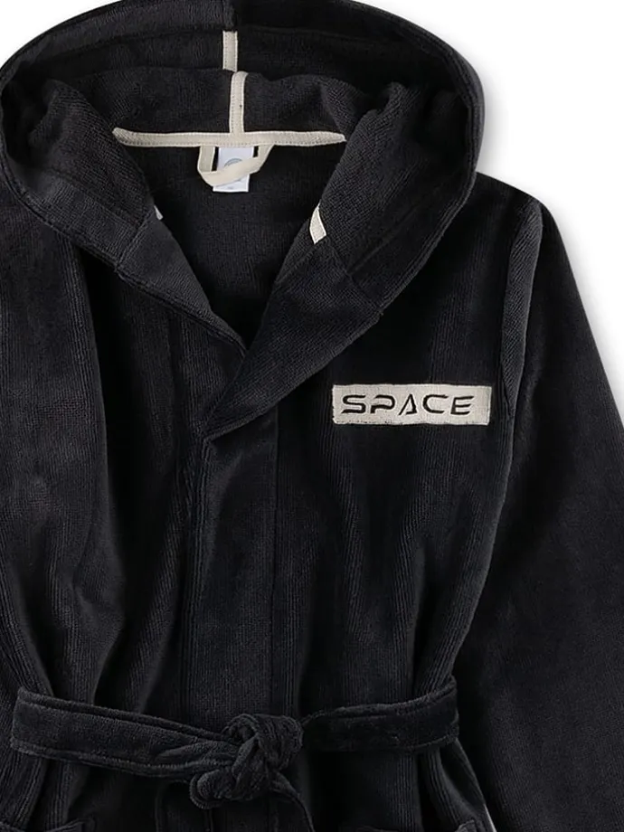 Bademantel in Schwarz