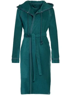 Bademantel "Jive" in Dunkelgrün