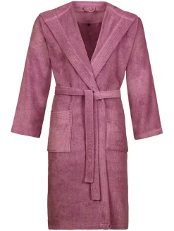 Bademantel "Life" in Beere