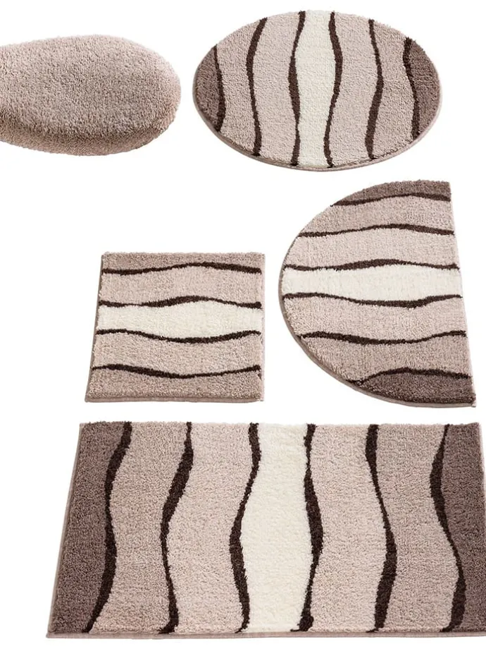 Badematte in Beige/ Creme