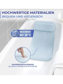 Badematte in Hellblau - (L)80 x (B)40 cm