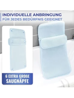 Badematte in Hellblau - (L)80 x (B)40 cm