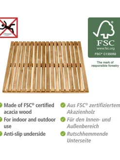 Baderost in Hellbraun - (L)55 x (B)55 cm