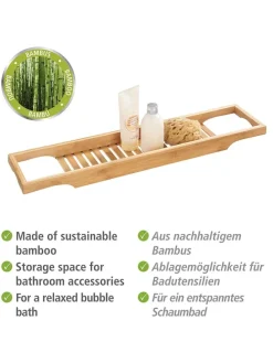 Badewanneneinlage in Hellbraun - (B)70 x (H)4,5 x (T)16 cm