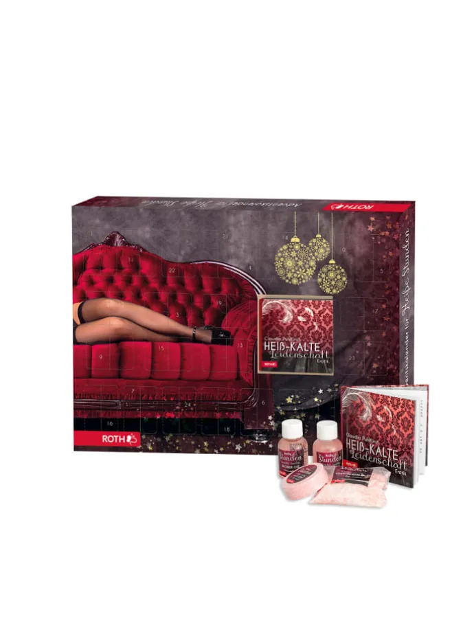 Bade-Wellness Adventskalender - Heiße Stunden - mit Buch in Bunt