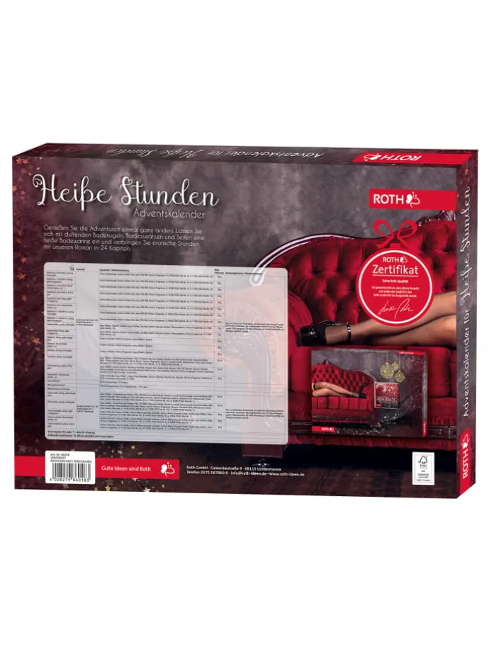 Bade-Wellness Adventskalender - Heiße Stunden - mit Buch in Bunt