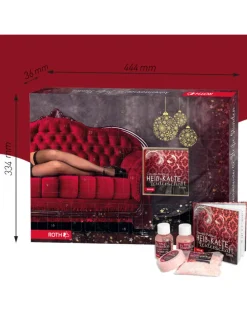 Bade-Wellness Adventskalender - Heiße Stunden - mit Buch in Bunt