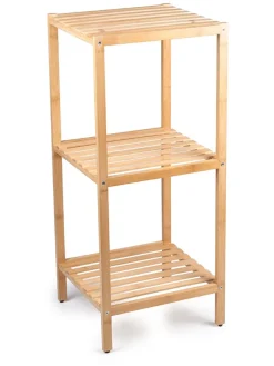 Badezimmerregal in Hellbraun - (B)33 x (H)77,5 x (T)32 cm