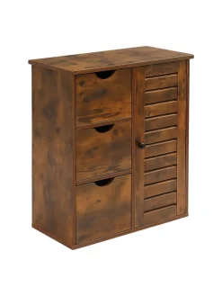 Badezimmerschrank in Braun - (B)60 x (H)80 x (T)30 cm