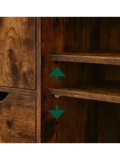 Badezimmerschrank in Braun - (B)60 x (H)80 x (T)30 cm