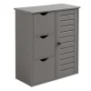 Badezimmerschrank in Grau - (B)60 x (H)80 x (T)30 cm
