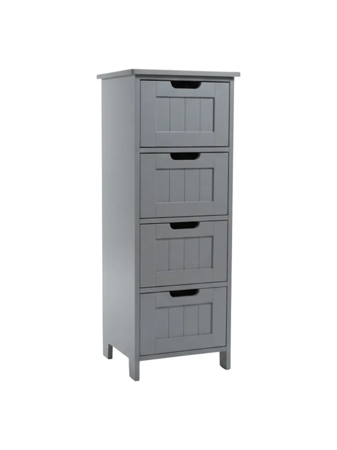 Badezimmerschrank in Grau - (B)30 x (H)82 x (T)30 cm