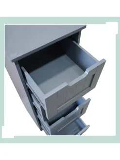 Badezimmerschrank in Grau - (B)30 x (H)82 x (T)30 cm