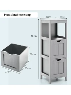 Badezimmerschrank in Grau