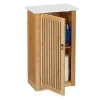 Badezimmerschrank in Natur/ Weiß - (B)34,5 x (H)60 x (T)21 cm