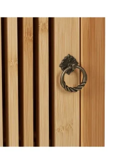 Badezimmerschrank in Natur/ Weiß - (B)34,5 x (H)60 x (T)21 cm