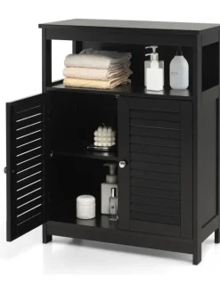 Badezimmerschrank in Schwarz