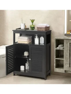 Badezimmerschrank in Schwarz