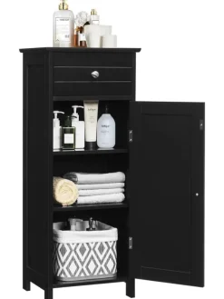 Badezimmerschrank in Schwarz