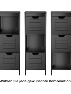 Badezimmerschrank in Schwarz