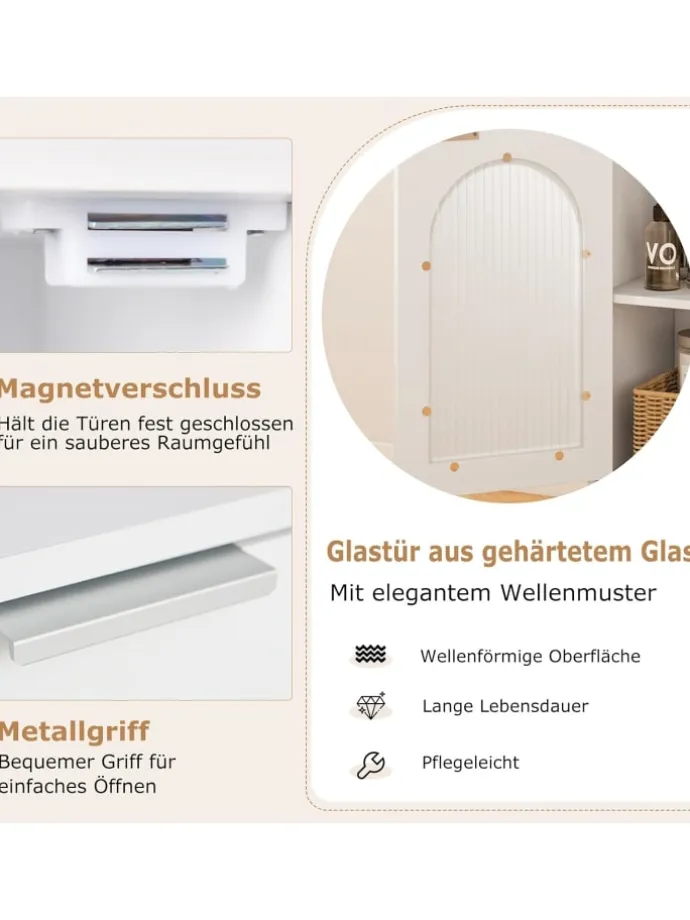 Badezimmerschrank in Weiß