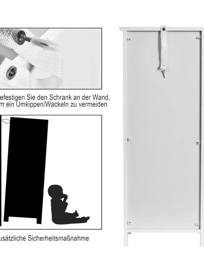 Badezimmerschrank in Weiß