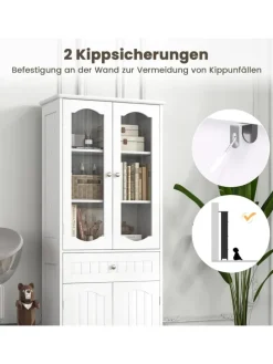 Badezimmerschrank in Weiß