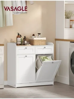 Badezimmerschrank in Weiß - (B)78,9 x (H)80,2 x (T)40 cm