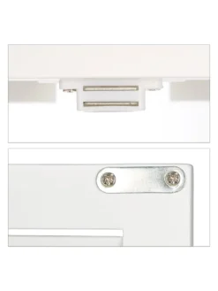 Badezimmerschrank in Weiß - (B)50 x (H)92 x (T)25,5 cm