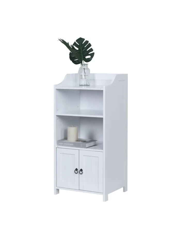 Badezimmerschrank in Weiß - (B)40,5 x (H)86 x (T)36 cm