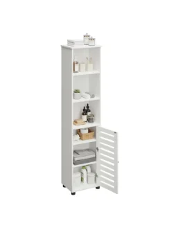 Badezimmerschrank in Weiß - (B)30 x (H)167 x (T)40 cm