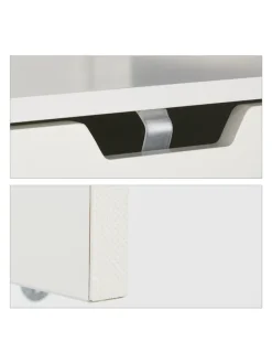 Badezimmerschrank in Weiß - (B)30 x (H)144 x (T)30 cm