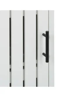 Badezimmerschrank in Weiß - (B)30 x (H)129 x (T)30 cm