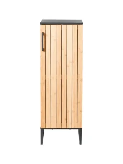 Badezimmerschrank MISCANTI in Braun/Schwarz - (W) 30 x (H) 90 x (L) 30 cm