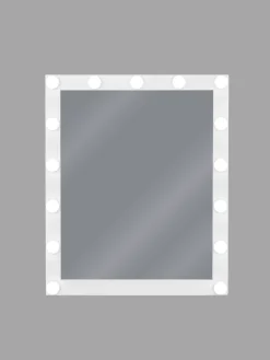 Badezimmerspiegel ODENAS in Weiß - (W) 50 x (H) 60 x (L) 2 cm