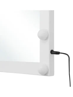 Badezimmerspiegel ODENAS in Weiß - (W) 50 x (H) 60 x (L) 2 cm